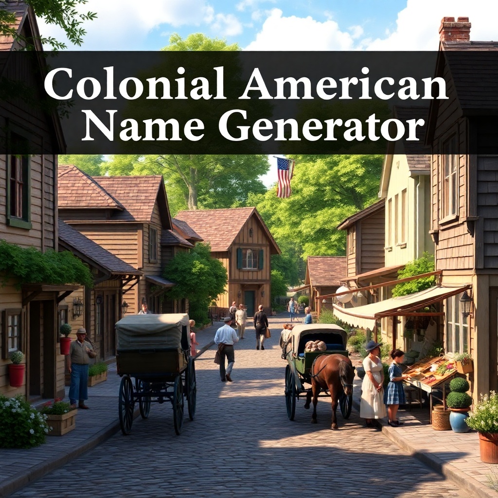 Colonial American Name Generator